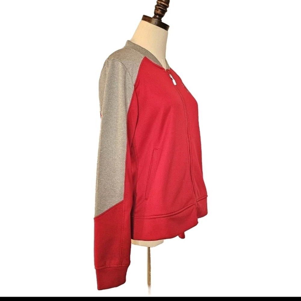 Cutter & Buck Women’s Full Zip Red Gray  San Francisco 49ers Athletic Jacket - Picture 6 of 13